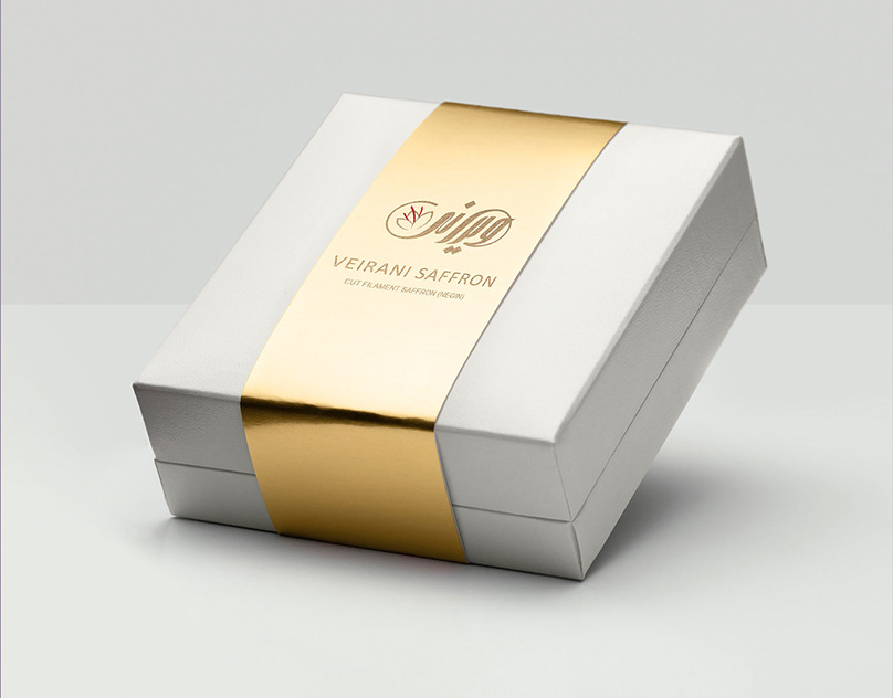طراحی هویت بصری و بستهبندی زعفران، اثر سارا سلیم